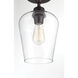 Octave 1 Light 8 inch English Bronze Semi-Flush Ceiling Light, Essentials