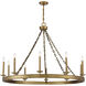 Seville 10 Light 45 inch Warm Brass Chandelier Ceiling Light, Essentials