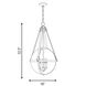 Bozeman 4 Light 18 inch Warm Brass Pendant Ceiling Light