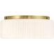 Edgemont 4 Light 20 inch Warm Brass Flush Mount Ceiling Light