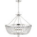Bergamo 6 Light 26 inch Antique Nickel Pendant Ceiling Light