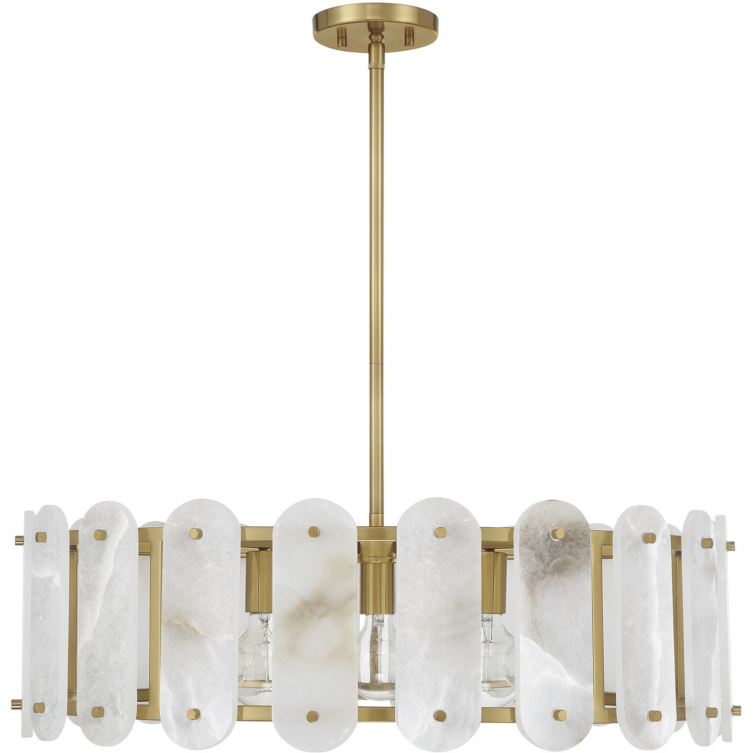 Antolini 5 Light 28.5 inch Warm Brass Pendant Ceiling Light