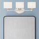 Kane 3 Light 24 inch Satin Nickel Bathroom Vanity Light Wall Light, Essentials