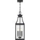 Emery 3 Light 8.25 inch Matte Black Outdoor Hanging Lantern