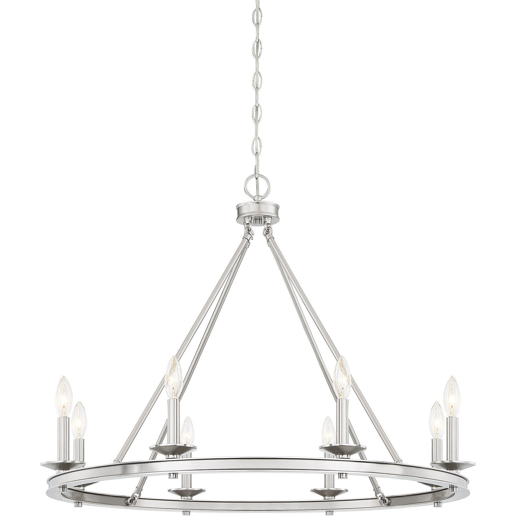 Middleton 8 Light 33 inch Satin Nickel Chandelier Ceiling Light, Essentials