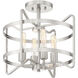 Kent 4 Light 16 inch Satin Nickel Semi-Flush Ceiling Light, Essentials