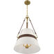 Corinth 3 Light 16.75 inch Warm Brass Pendant Ceiling Light