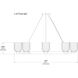Isla Blanca 8 Light 40 inch Warm Brass Chandelier Ceiling Light