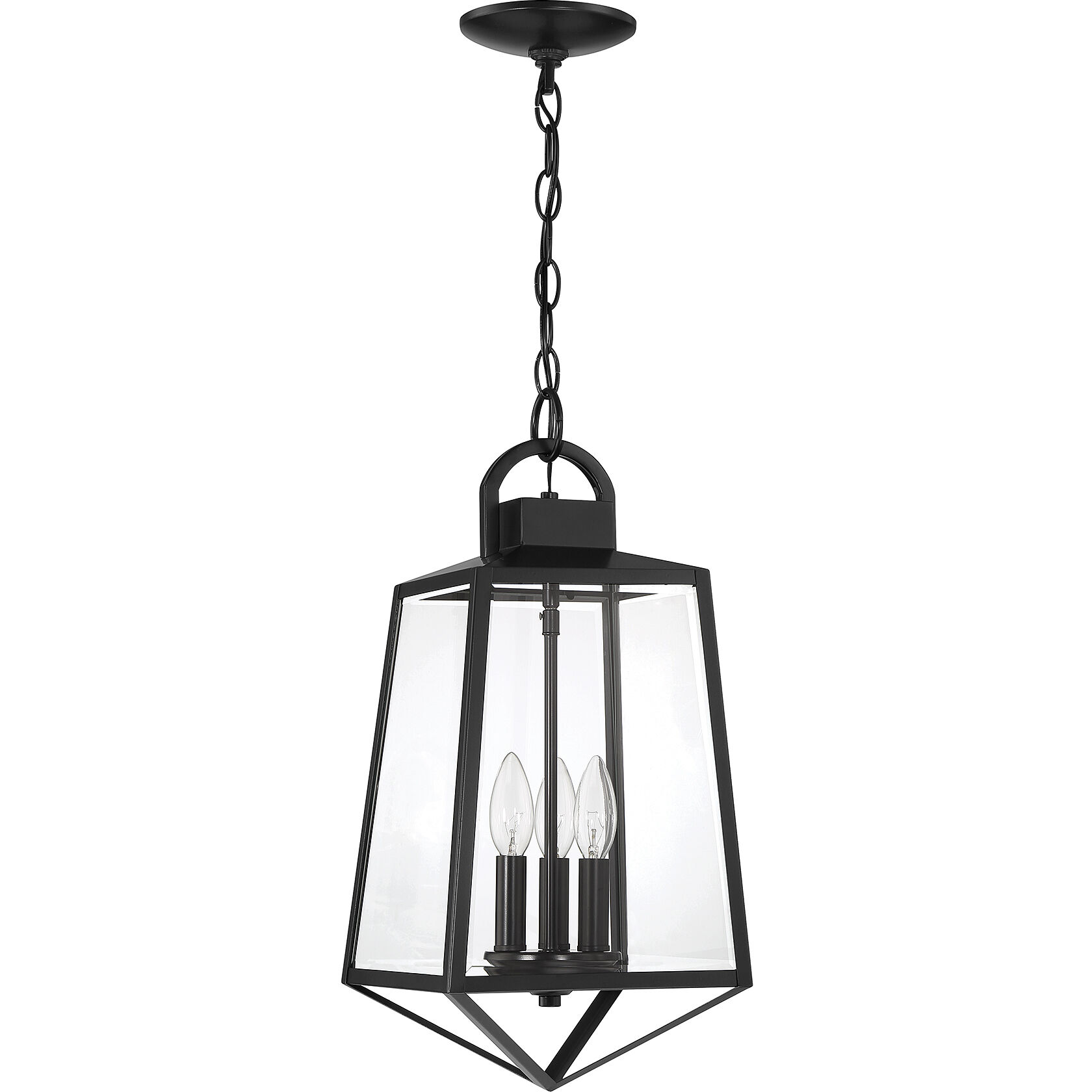 Inglewood 3 Light 9 inch Black Outdoor Hanging Lantern