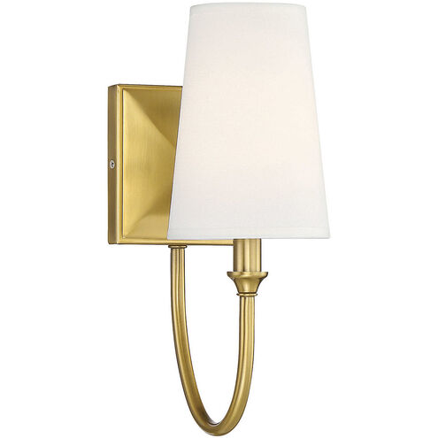 Cameron 1 Light 5 inch Warm Brass Wall Sconce Wall Light, Essentials