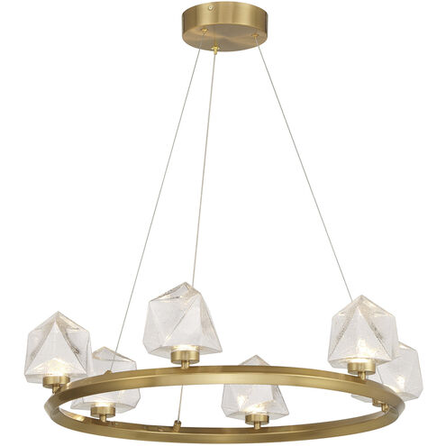 Castello LED 26.5 inch Warm Brass Chandelier Ceiling Light