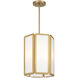 Leeds 3 Light 12 inch Warm Brass Pendant Ceiling Light