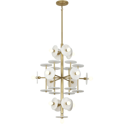 Amani 15 Light 30 inch Royal Gold Chandelier Ceiling Light