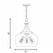 Octave 3 Light 15 inch Warm Brass Pendant Ceiling Light, Essentials