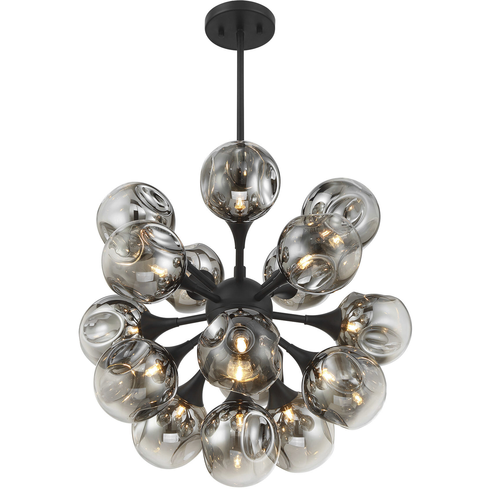 Matisse 16 Light 22 inch Matte Black Chandelier Ceiling Light