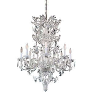 Savoy House Maria Antoinette 8 Light Crystal Chandelier in Antique Silver 2-B458-8-141