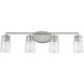 Sacremento 4 Light 32 inch Satin Nickel Bathroom Vanity Light Wall Light, Essentials