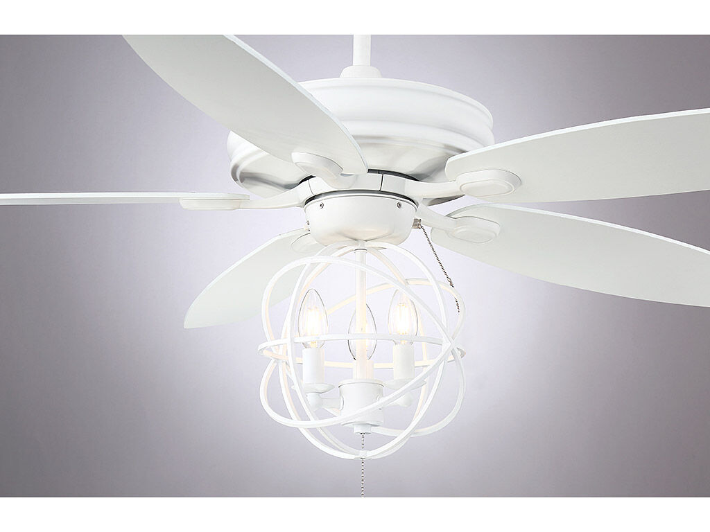 North LED White Fan Light kit