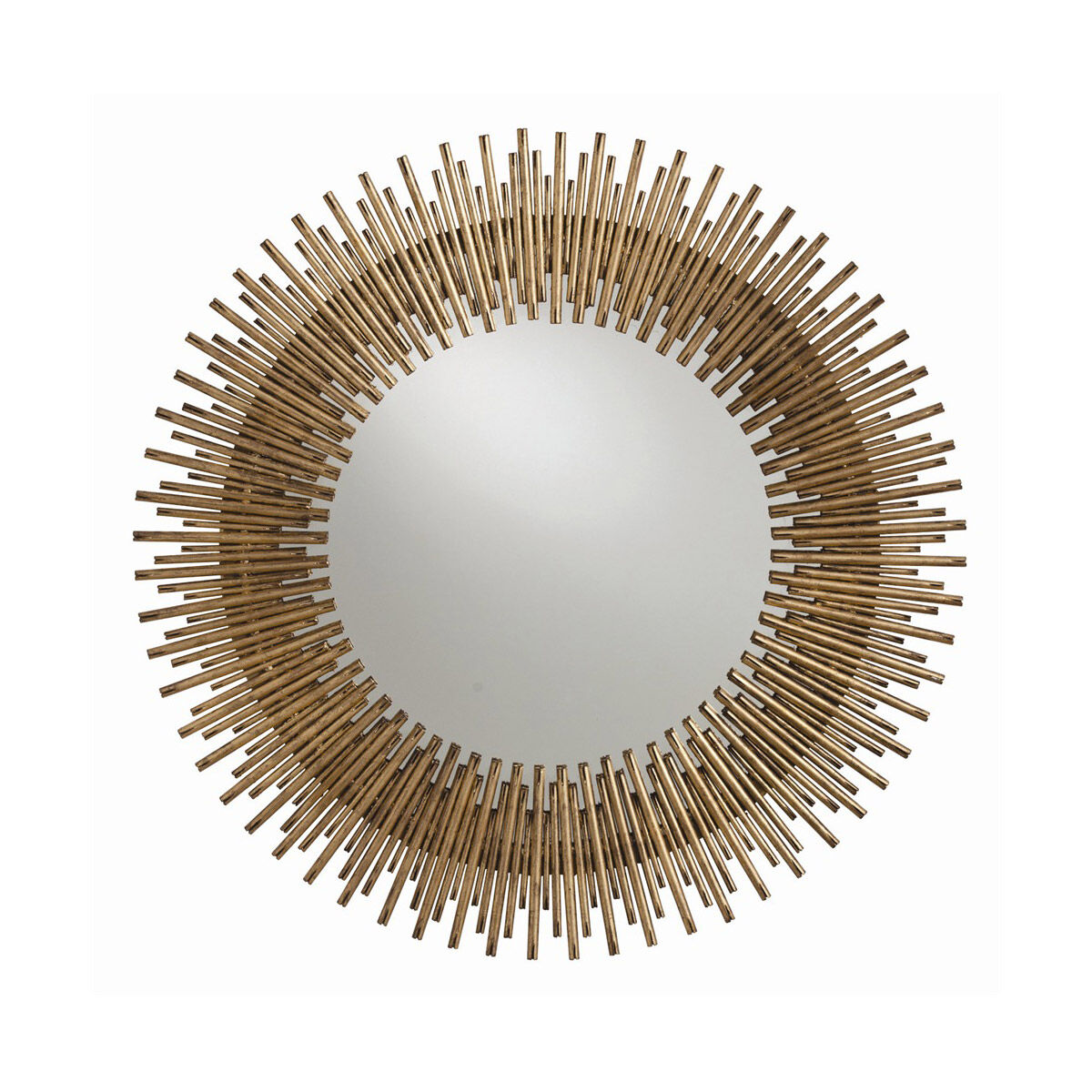Prescott 30.5 inch Antiqued Gold Leaf Wall Mirror