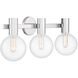 Wright 3 Light 25 inch Polished Chrome Bathroom Vanity Light Wall Light
