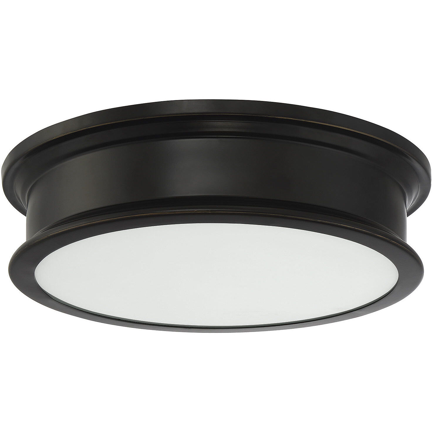 Watkins 3 Light 16 inch Classic Bronze Flush Mount Ceiling Light, Essentials