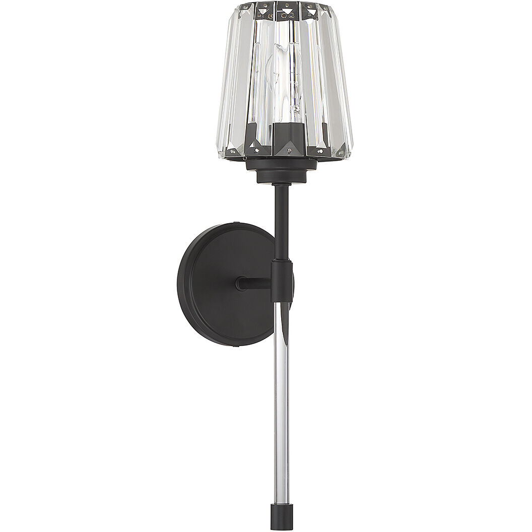 Garnet 1 Light 5.5 inch Matte Black Wall Sconce Wall Light