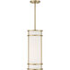 Porter 1 Light 8 inch Warm Brass Mini-Pendant Ceiling Light