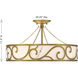 Halstead 6 Light 20.25 inch Antique Patina Semi-Flush Ceiling Light