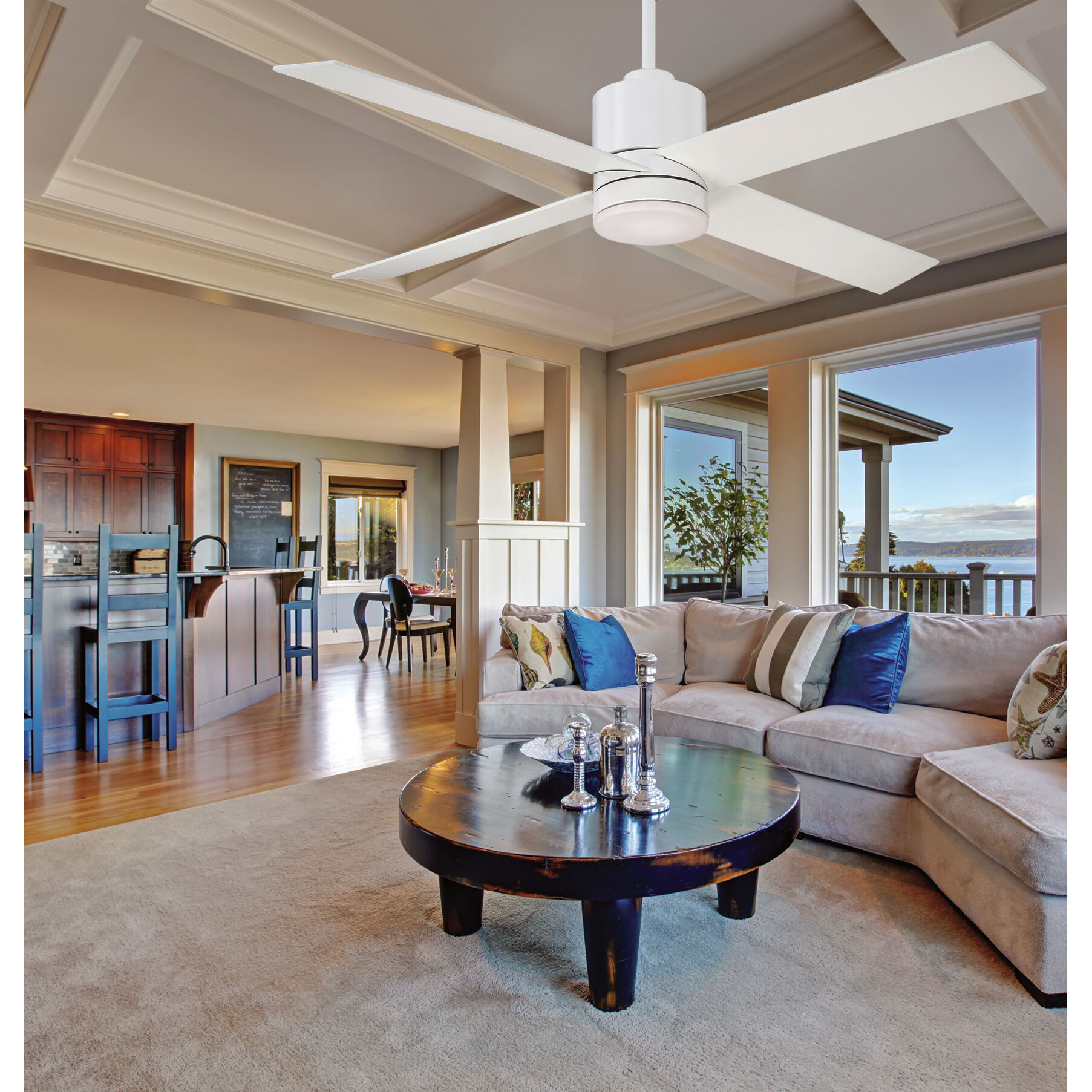 Savoy House 52-6110-4WH-WH Dayton 52 inch White Ceiling Fan