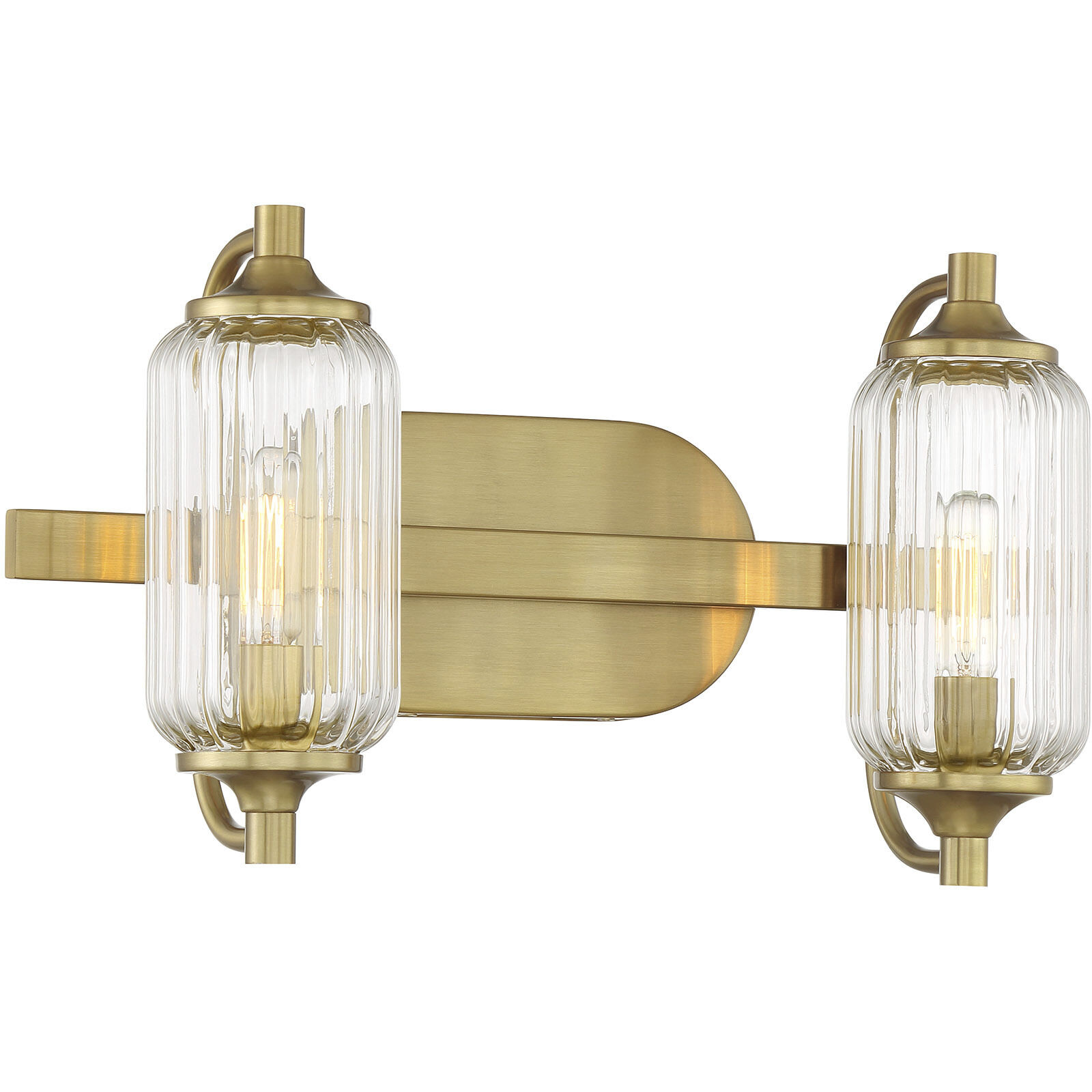 Holton 2 Light 16 inch Warm Brass Bathroom Vanity Light Wall Light