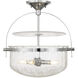 Denmar 4 Light 18 inch Polished Chrome Covertible SemiFlush Ceiling Light