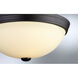 Stella 2 Light 11 inch English Bronze Flush Mount Ceiling Light
