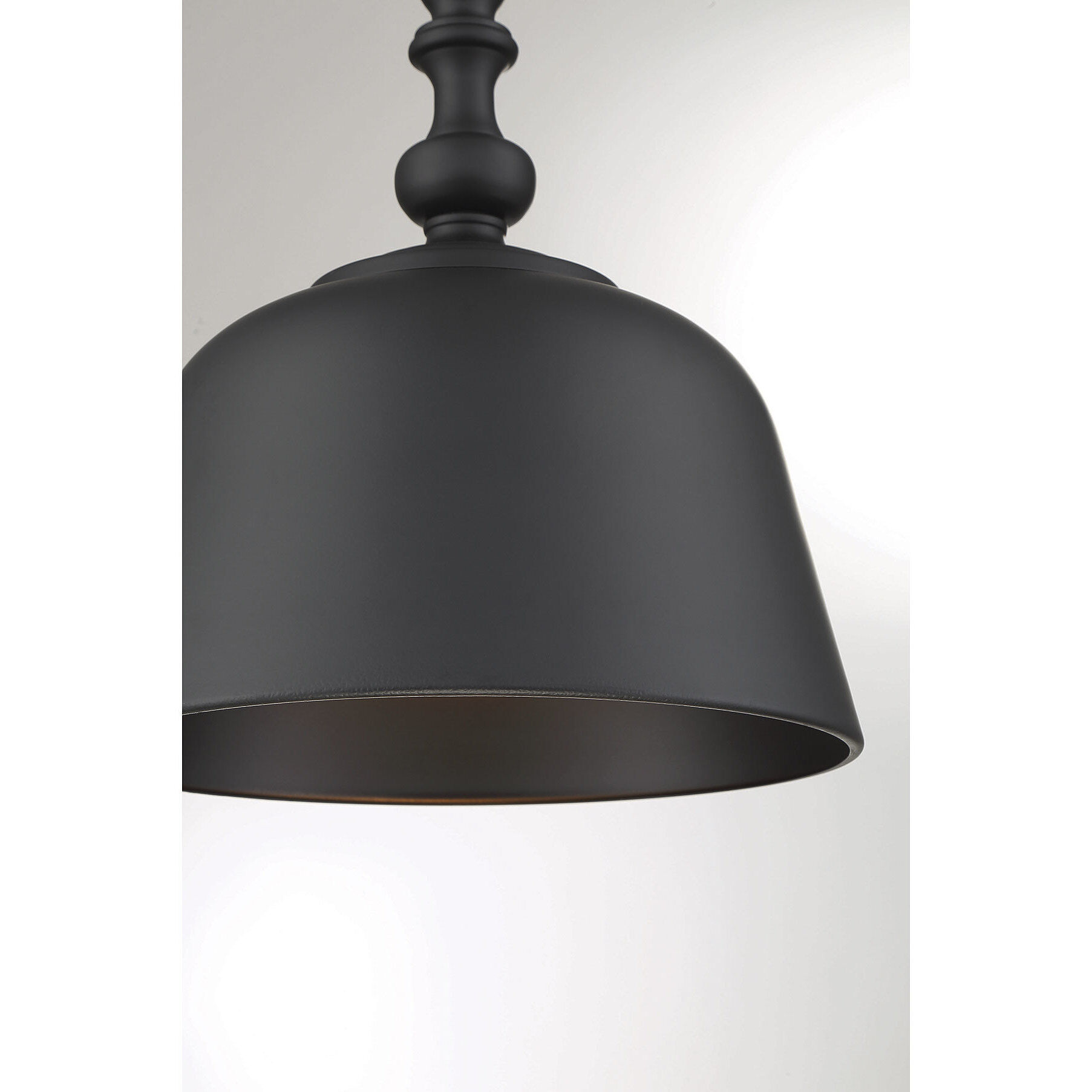 Berg 1 Light 12 inch Matte Black Pendant Ceiling Light, Essentials