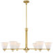 Kohlman 6 Light 40 inch Warm Brass Chandelier Ceiling Light