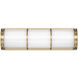 Harper LED 16 inch Warm Brass Bathroom Vanity Light Wall Light