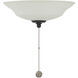 Windstar 2 Light Incandescent Matte Black Fan Light Kit