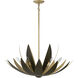Loto 6 Light 30 inch Centura with Burnished Gold Pendant Ceiling Light