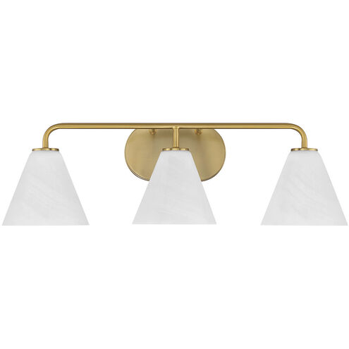 Blair 3 Light 25.5 inch Warm Brass Bath Wall Light