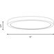 Stella LED 12 inch Black Flush Mount Ceiling Light, Essentials