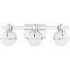 Pierce 3 Light 24 inch Chrome Bathroom Vanity Light Wall Light