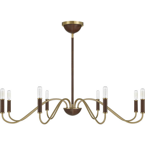 Abeline 8 Light 39 inch Warm Brass Chandelier Ceiling Light