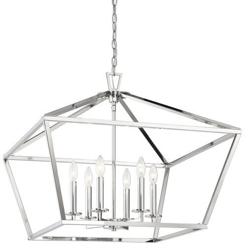 Townsend 6 Light 26 inch Polished Nickel Pendant Ceiling Light, Essentials