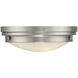 Lucerne 3 Light 15 inch Satin Nickel Flush Mount Ceiling Light, Essentials