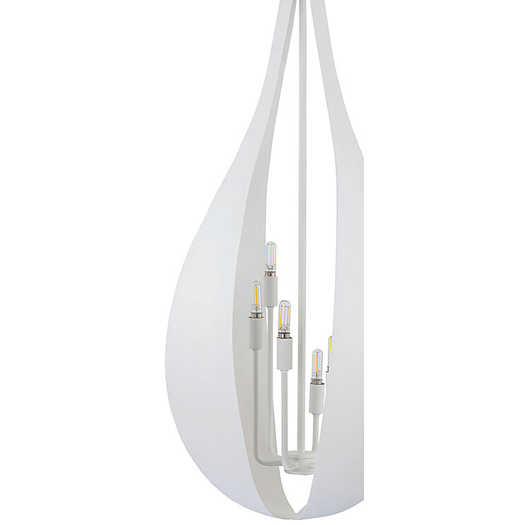 Bali 6 Light 16 inch White Cashmere Pendant Ceiling Light