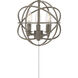 North LED Aged Wood Fan Light Kit