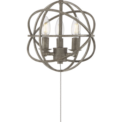 North LED Aged Wood Fan Light Kit