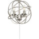 North LED Satin Nickel Fan Light Kit