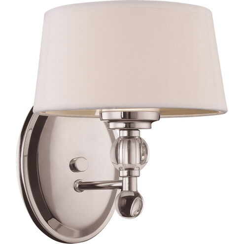Murren 1 Light 8 inch Polished Nickel Bath Light Wall Light