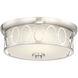 Sherrill LED 14 inch Satin Nickel Flush Mount Ceiling Light