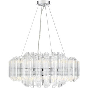 Marquette LED 25 inch Polished Chrome Chandelier Ceiling Light